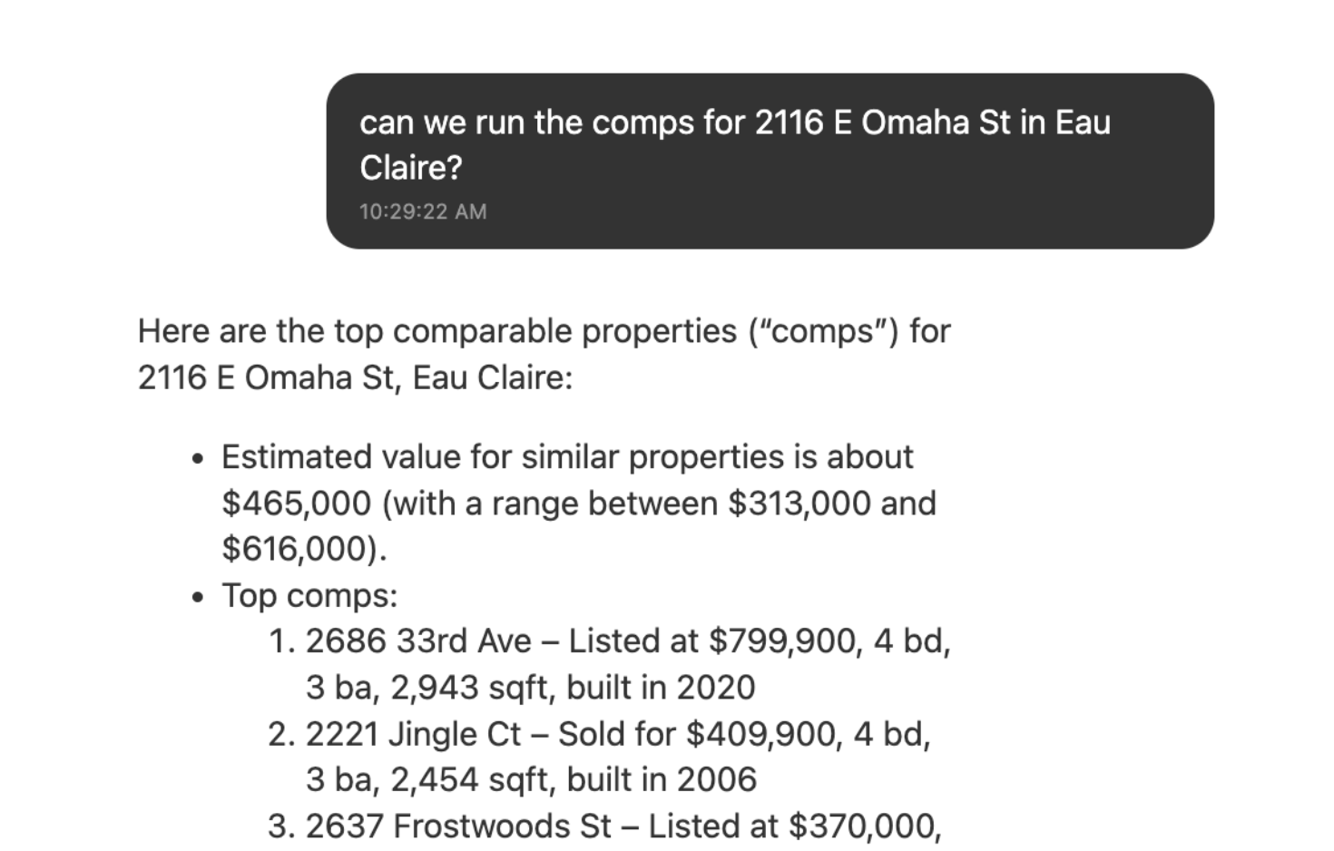 Instant CMA & Property Search